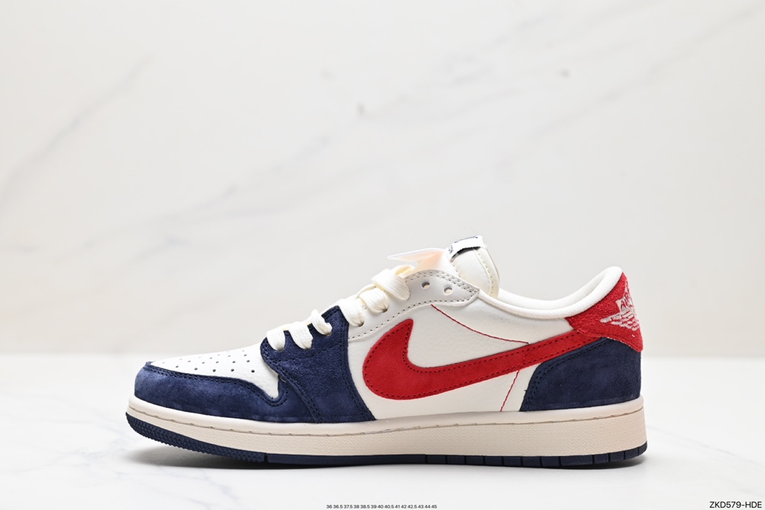 270 Travis Scott x Fragment Design x Jordan Air Jordan 1 Low OG SP AJ1 乔1 LV联名低帮文化休闲板鞋 YQ2088-670