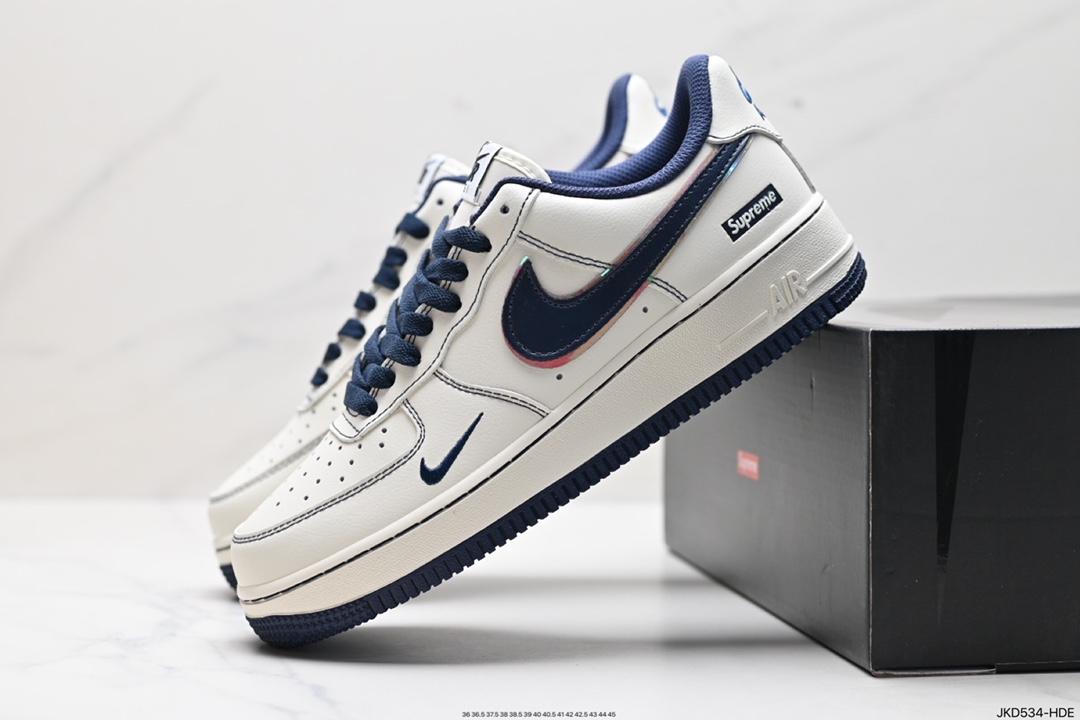 160 耐克Nike Air Force 1 Low Supreme联名空军一号低帮百搭休闲运动板鞋 XL2406-306