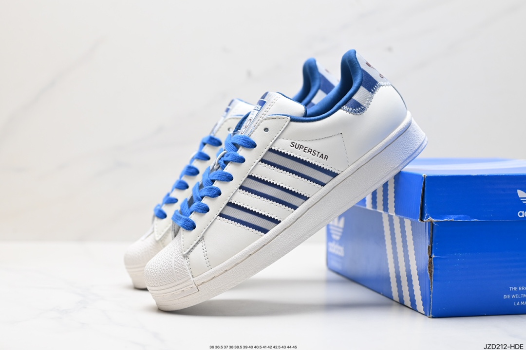 140 贝壳头阿迪达斯Adidas三叶草 Originals Superstar 贝壳头系列低帮板鞋 IE2931
