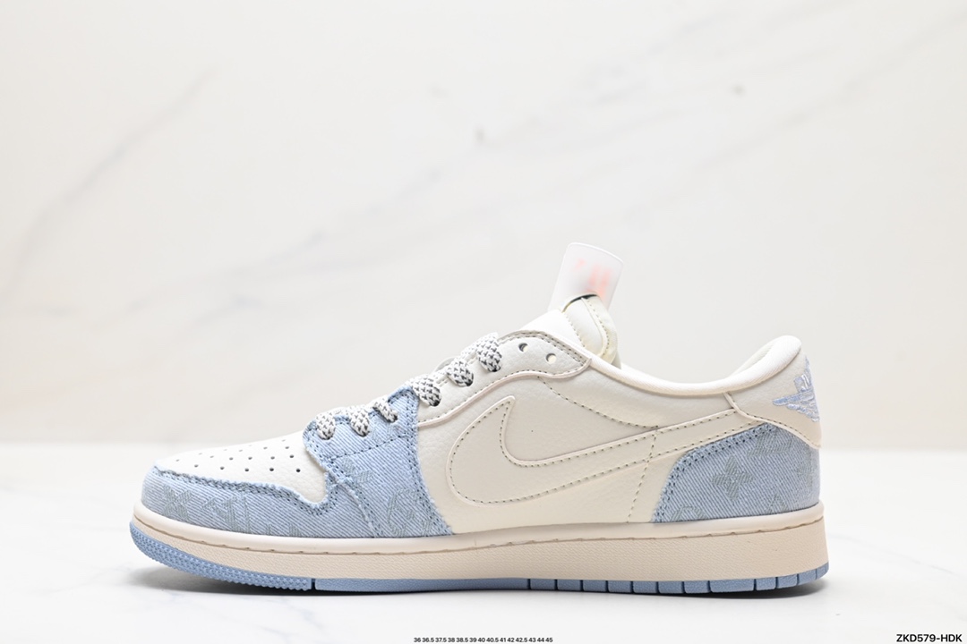 270 Travis Scott x Fragment Design x Jordan Air Jordan 1 Low OG SP AJ1 乔1 LV联名低帮文化休闲板鞋 LJ5188-003