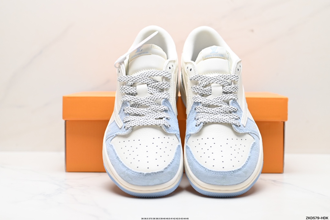 270 Travis Scott x Fragment Design x Jordan Air Jordan 1 Low OG SP AJ1 乔1 LV联名低帮文化休闲板鞋 LJ5188-003