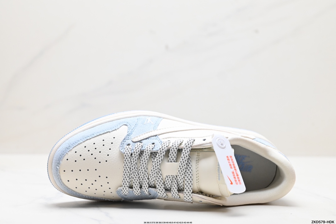 270 Travis Scott x Fragment Design x Jordan Air Jordan 1 Low OG SP AJ1 乔1 LV联名低帮文化休闲板鞋 LJ5188-003