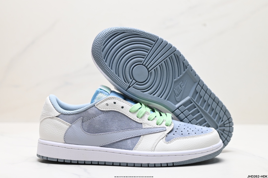 190 AJ1倒勾Travis Scott x Air Jordan 1 ” Reverse Mocha “ AJ1乔1 TS 闪电 DM7866-888
