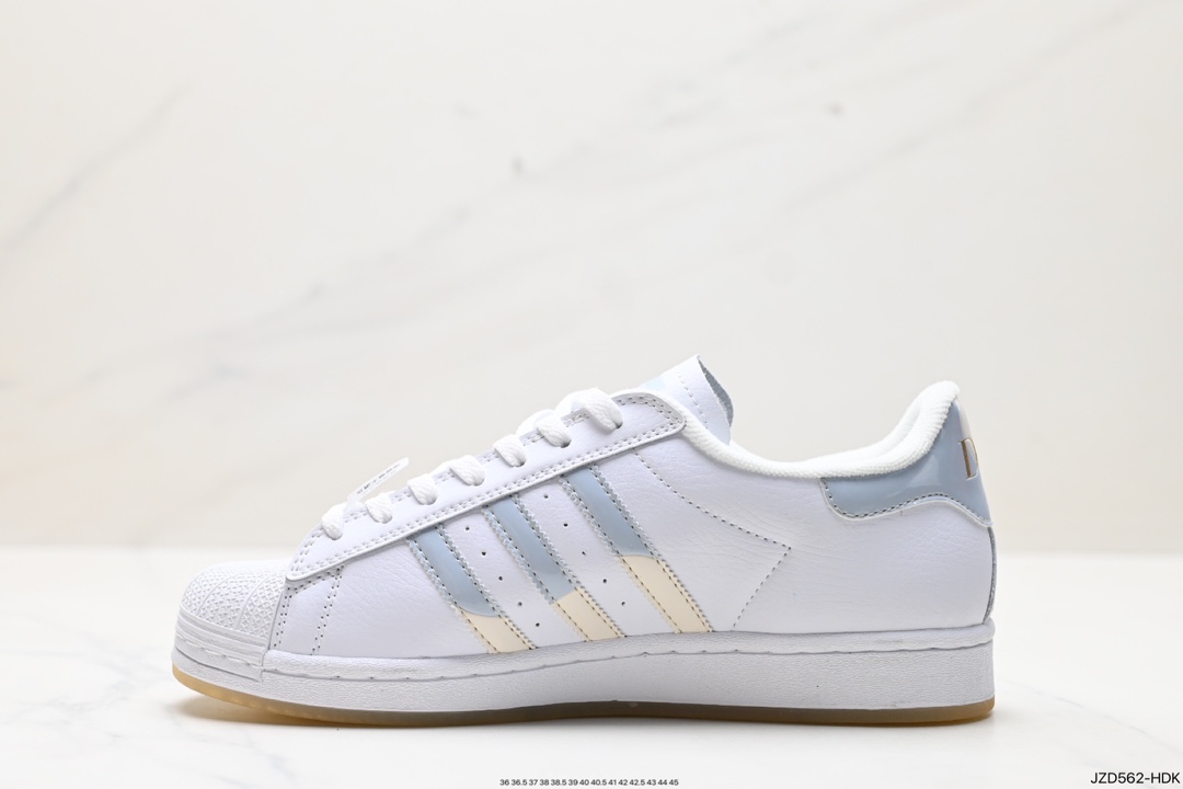 140 阿迪达斯Adidas三叶草 Originals Superstar Pride RM贝壳头板鞋 FZ6002