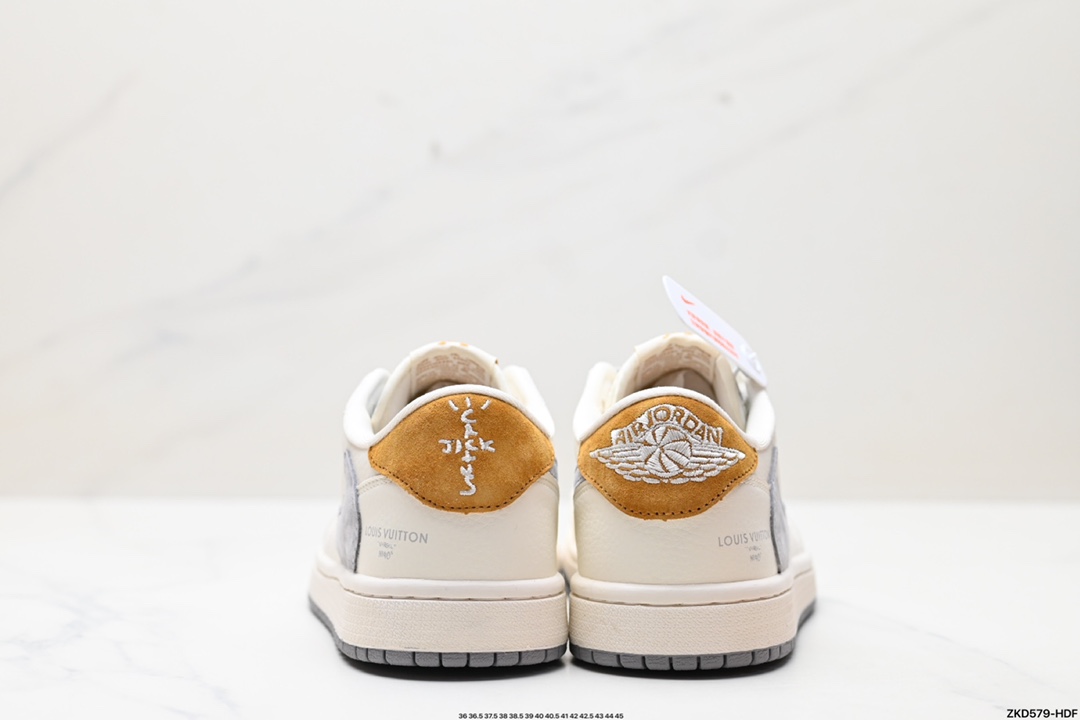 270 Travis Scott x Fragment Design x Jordan Air Jordan 1 Low OG SP AJ1 乔1 LV联名低帮文化休闲板鞋 LX1988-800