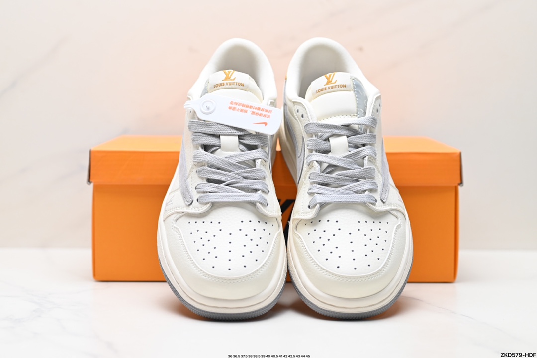 270 Travis Scott x Fragment Design x Jordan Air Jordan 1 Low OG SP AJ1 乔1 LV联名低帮文化休闲板鞋 LX1988-800