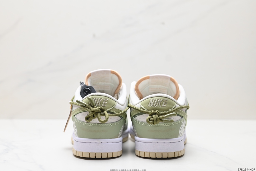 280 耐克NK SB Dunk Low”Green/Beige“绑绳解构风 DV0831-003