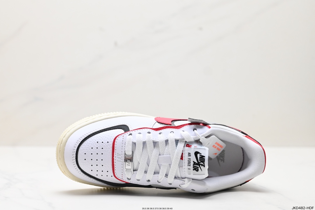 160 耐克NIKE WMNS Air Force 1 Shadow全新少女系解构主义设计 FN6335-100