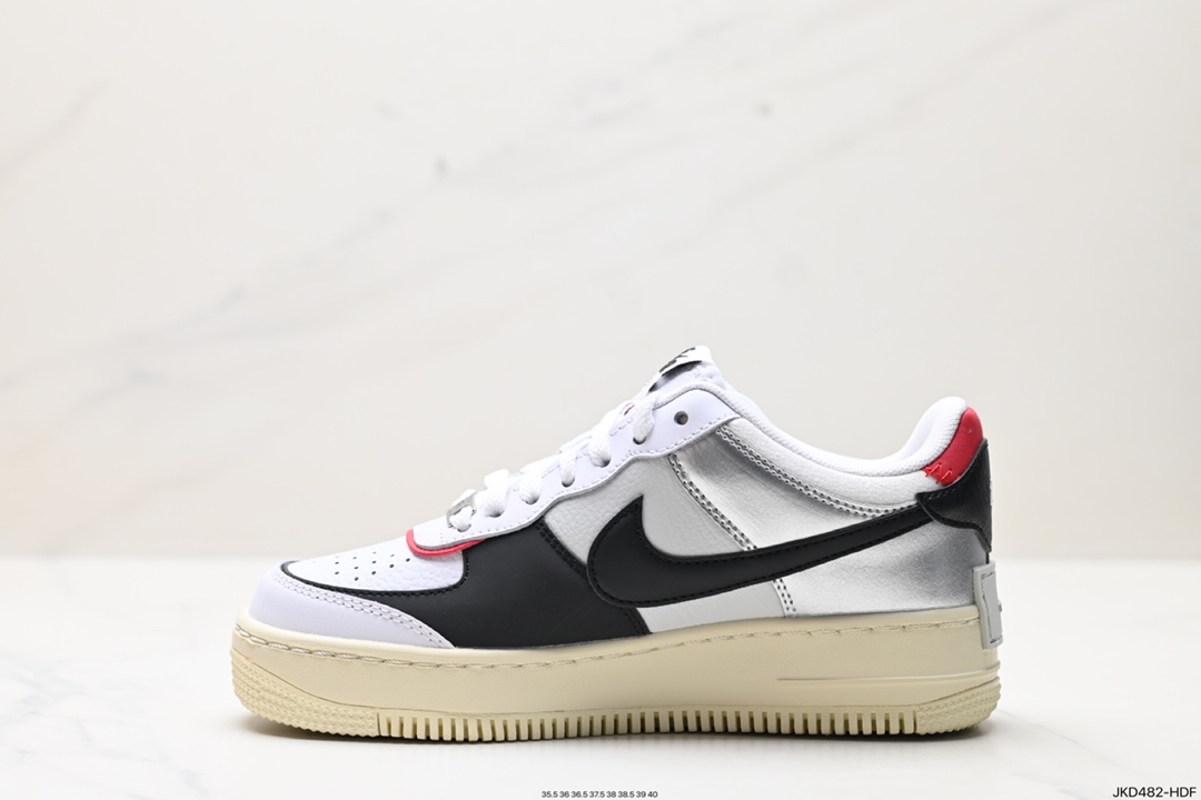 160 耐克NIKE WMNS Air Force 1 Shadow全新少女系解构主义设计 FN6335-100