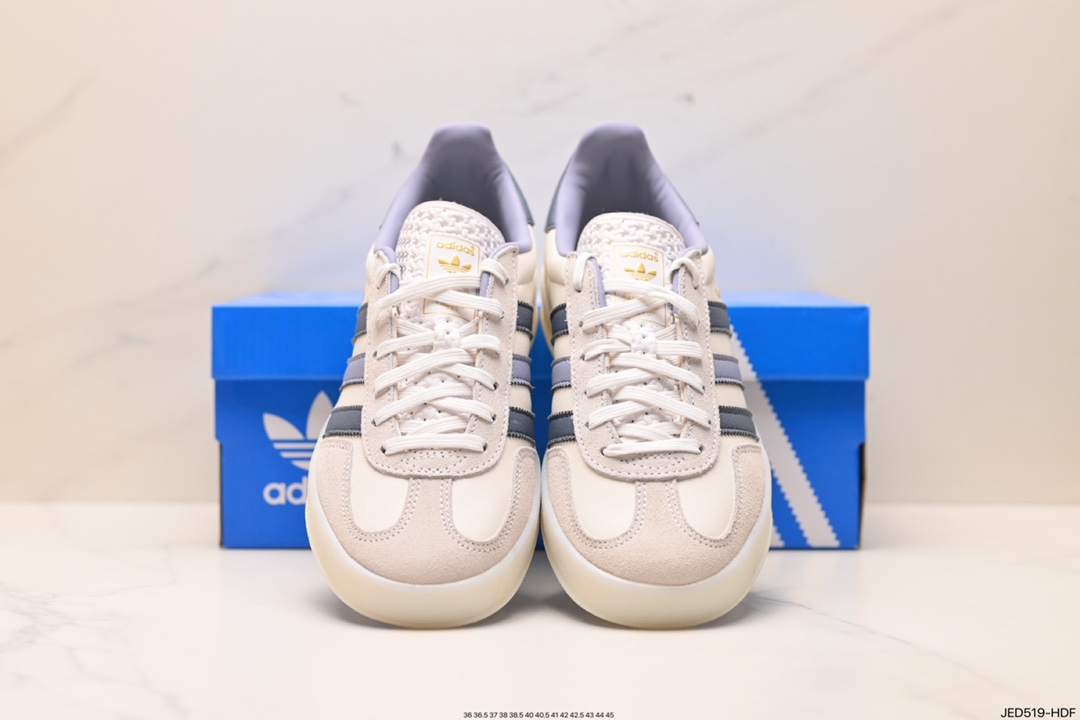 150 adidas Originals Gazelle INdoor 三叶草休闲防滑耐磨低帮板鞋 IG1643