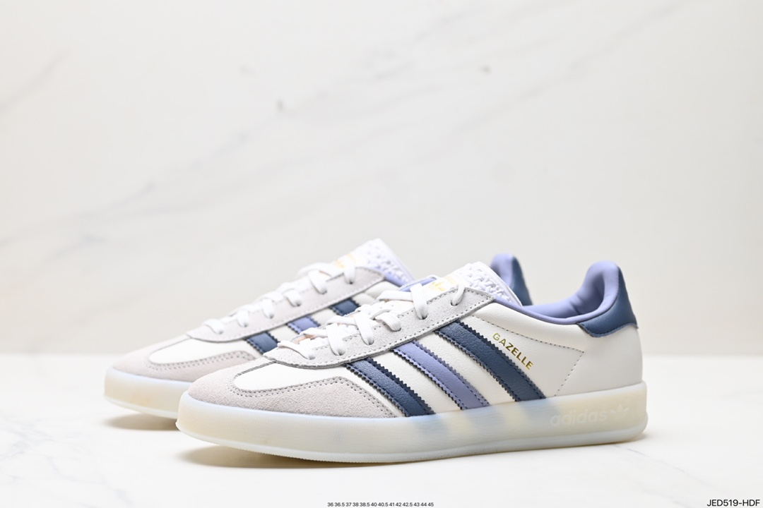 150 adidas Originals Gazelle INdoor 三叶草休闲防滑耐磨低帮板鞋 IG1643