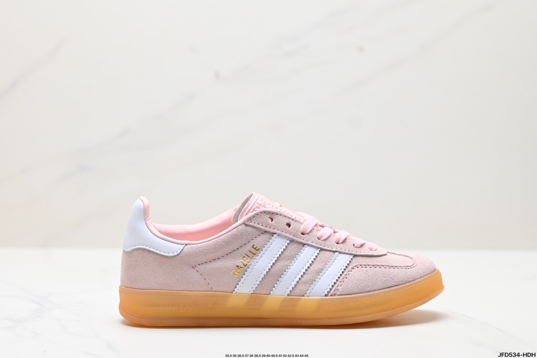 adidas Originals Gazelle INdoor 三叶草休闲防滑耐磨低帮板鞋   IH5484