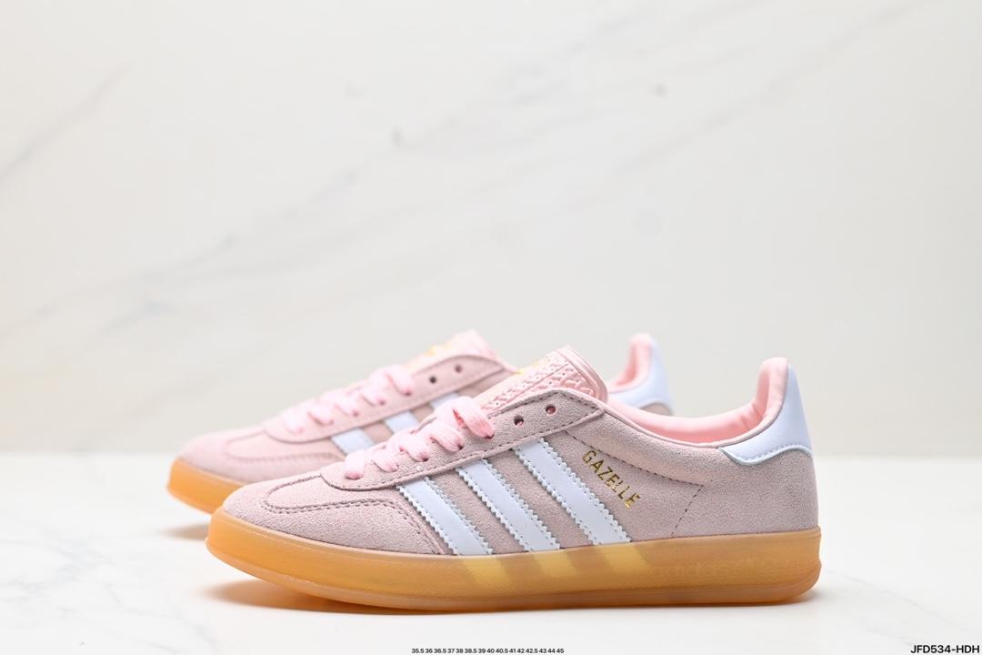 adidas Originals Gazelle INdoor 三叶草休闲防滑耐磨低帮板鞋   IH5484