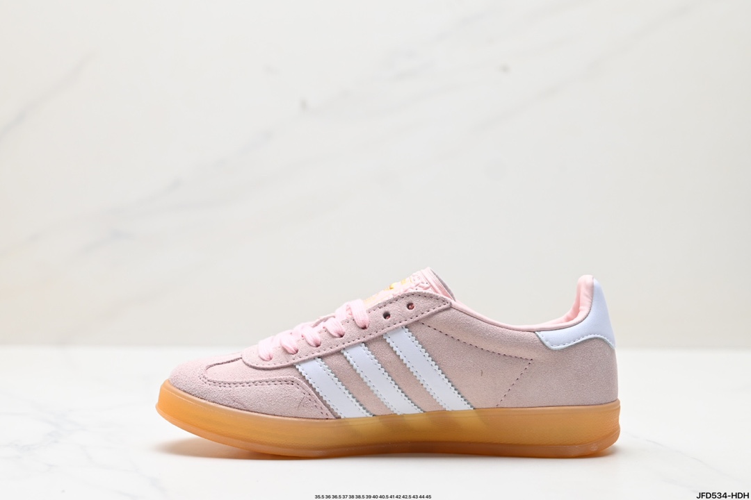 adidas Originals Gazelle INdoor 三叶草休闲防滑耐磨低帮板鞋   IH5484