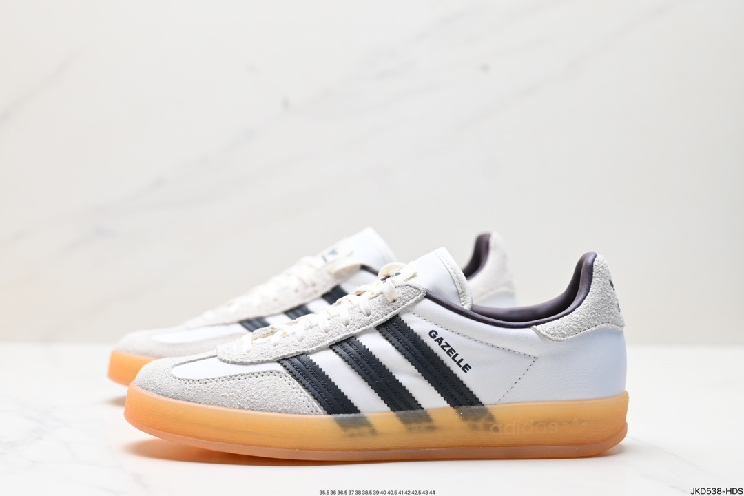 adidas Originals Gazelle INdoor 三叶草休闲防滑耐磨低帮板鞋 IH9985