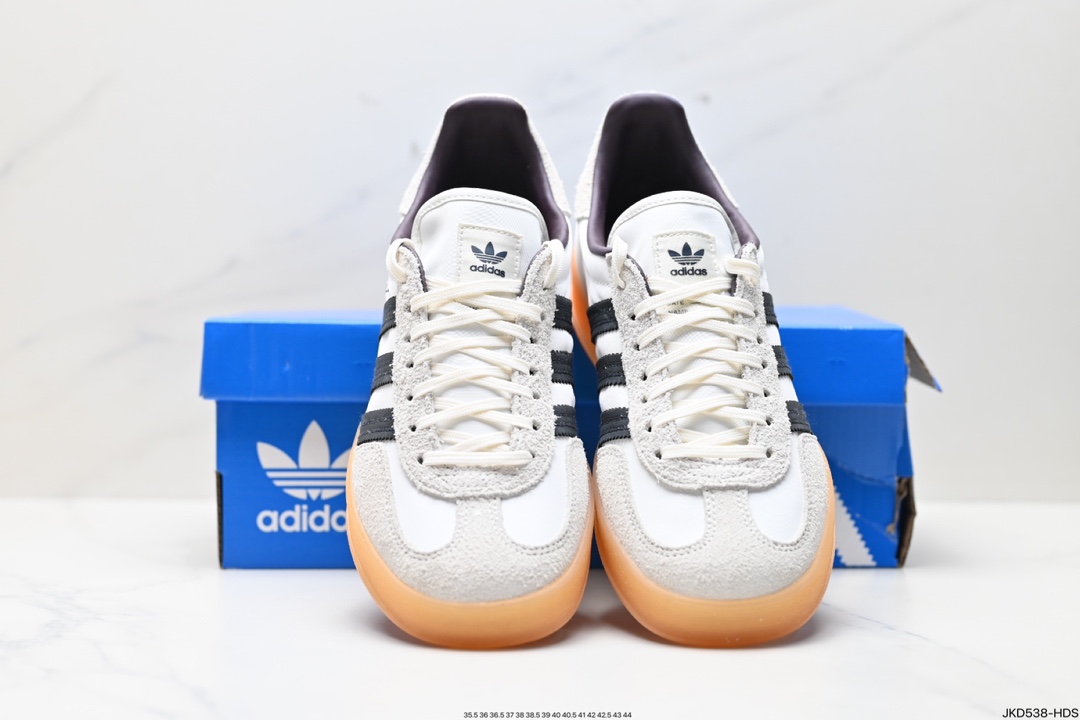 adidas Originals Gazelle INdoor 三叶草休闲防滑耐磨低帮板鞋 IH9985