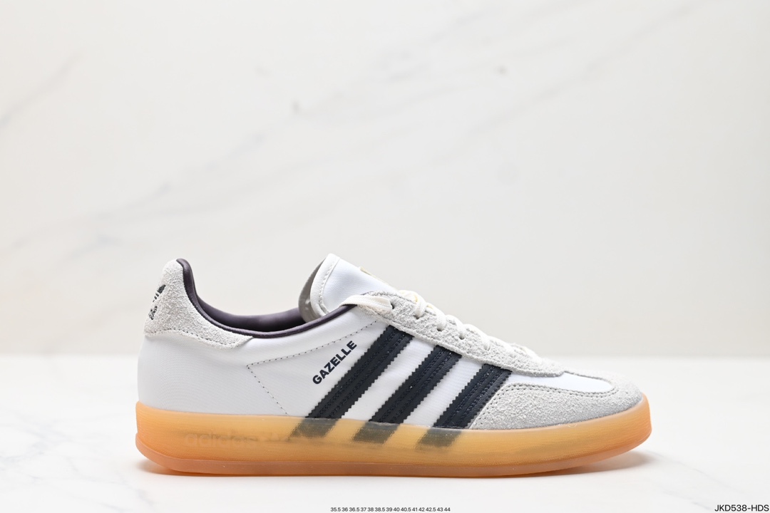 adidas Originals Gazelle INdoor 三叶草休闲防滑耐磨低帮板鞋 IH9985