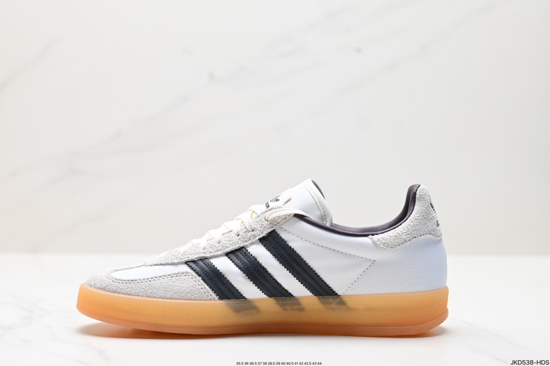 adidas Originals Gazelle INdoor 三叶草休闲防滑耐磨低帮板鞋 IH9985