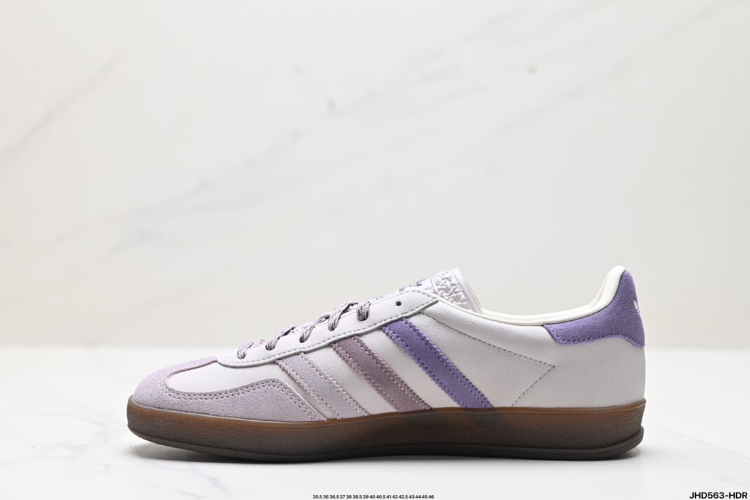 adidas Originals Gazelle INdoor Kith三叶草休闲防滑耐磨低帮板鞋  IH0120