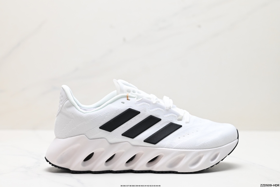 阿迪Adidas SWITCH FWD M阿尔法系列 真爆 休闲运动套脚慢跑鞋   ID1779