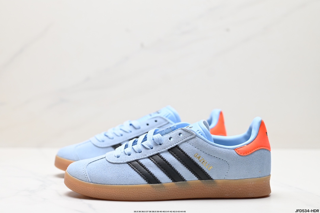 adidas Originals Gazelle INdoor 三叶草休闲防滑耐磨低帮板鞋 JI2076