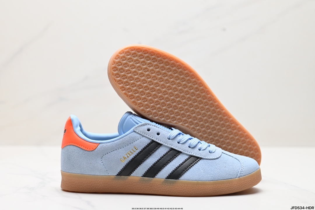 adidas Originals Gazelle INdoor 三叶草休闲防滑耐磨低帮板鞋 JI2076