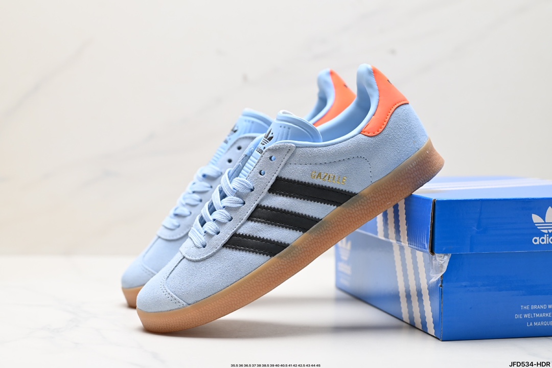 adidas Originals Gazelle INdoor 三叶草休闲防滑耐磨低帮板鞋 JI2076