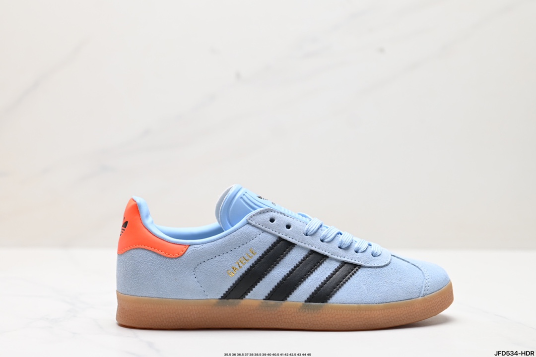 adidas Originals Gazelle INdoor 三叶草休闲防滑耐磨低帮板鞋 JI2076