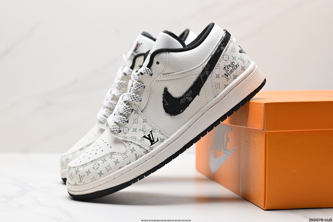 Nike Air Jordan 1 Low x Louis Vuitton 低帮休闲运动板鞋  SJ9950-006