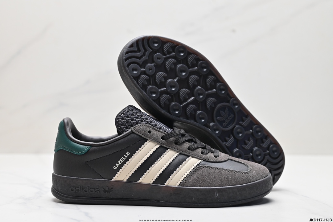 adidas Originals Gazelle INdoor 三叶草休闲防滑耐磨低帮板鞋  IH0376