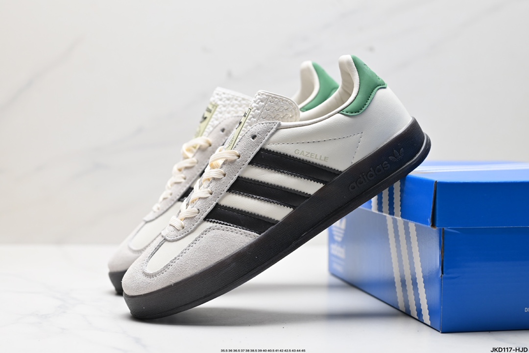 adidas Originals Gazelle INdoor 三叶草休闲防滑耐磨低帮板鞋  IH0376