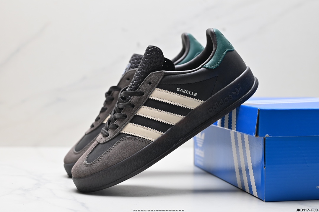 adidas Originals Gazelle INdoor 三叶草休闲防滑耐磨低帮板鞋  IH0376