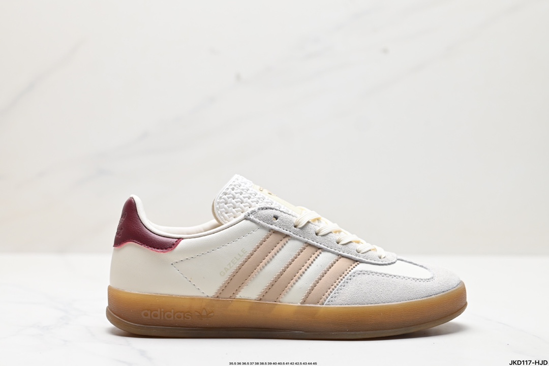 adidas Originals Gazelle INdoor 三叶草休闲防滑耐磨低帮板鞋  IH0376