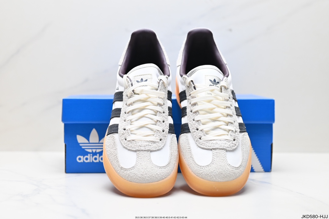 阿迪达斯Adidas Originals Bunny Gazelle Indoor 三叶草复古防滑耐磨低帮板鞋  IH9985