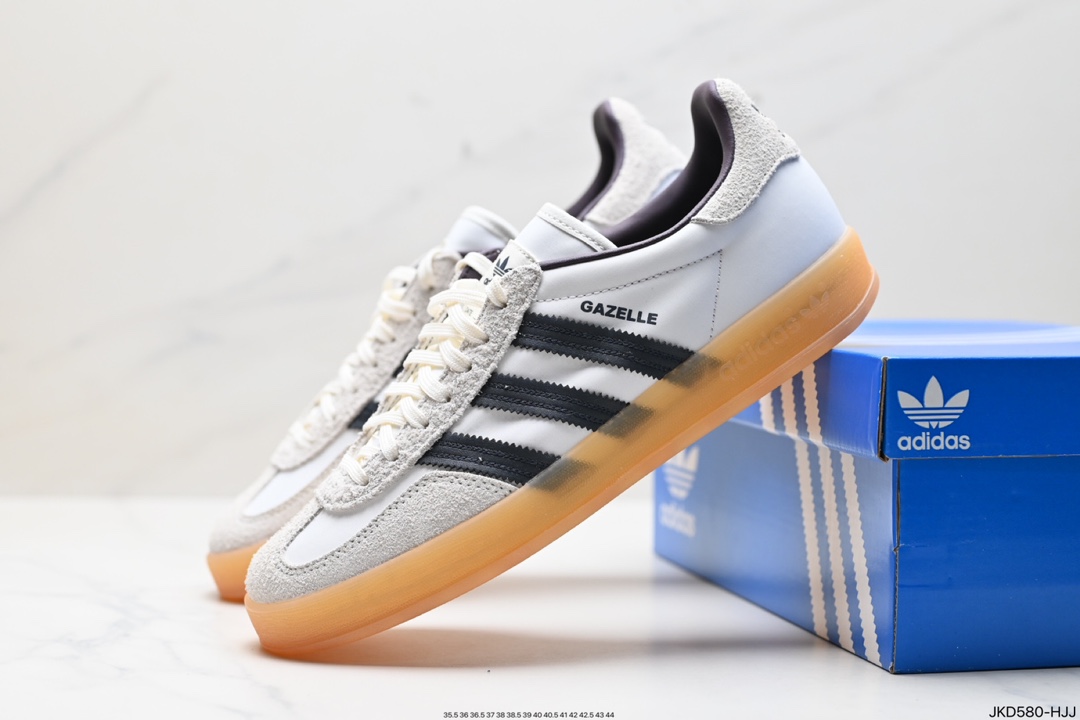 阿迪达斯Adidas Originals Bunny Gazelle Indoor 三叶草复古防滑耐磨低帮板鞋  IH9985