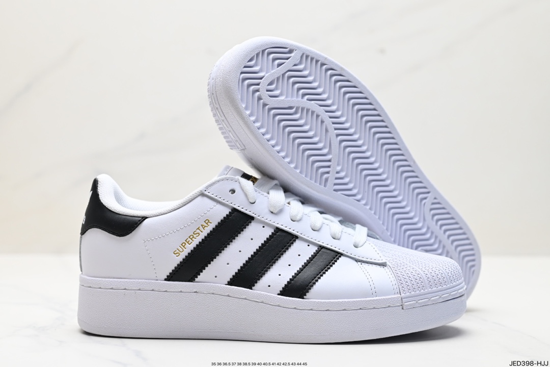 Adidas Originals Superstar XLG 贝壳头系列低帮厚底松糕经典百搭休闲运动板鞋  lG9777