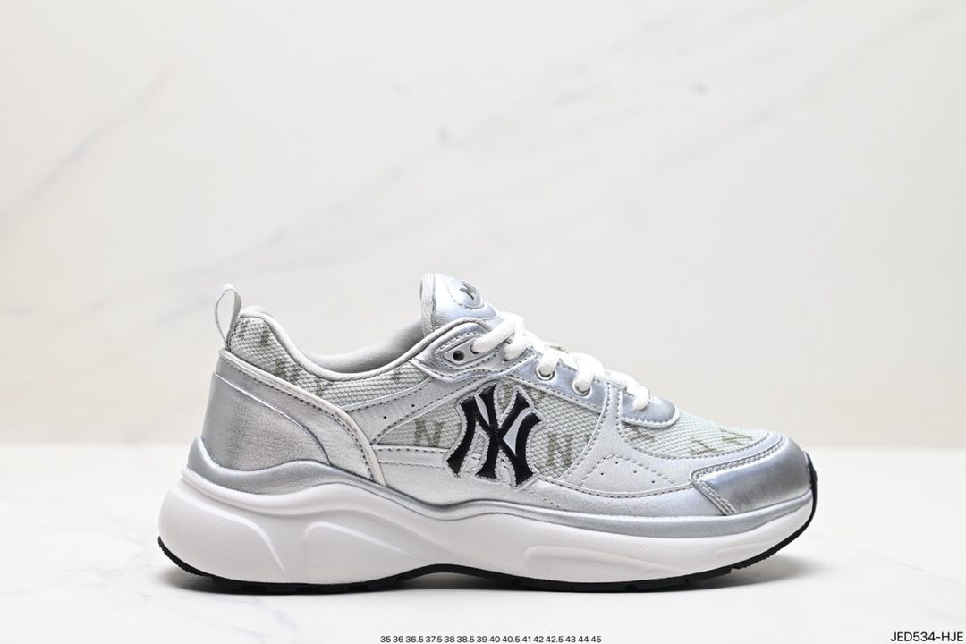 MLB Shoes Sneakers Black White Printing Low Tops