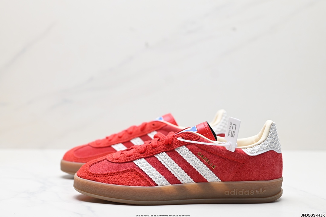 adidas Originals Gazelle INdoor 三叶草休闲防滑耐磨低帮板鞋 IF1808