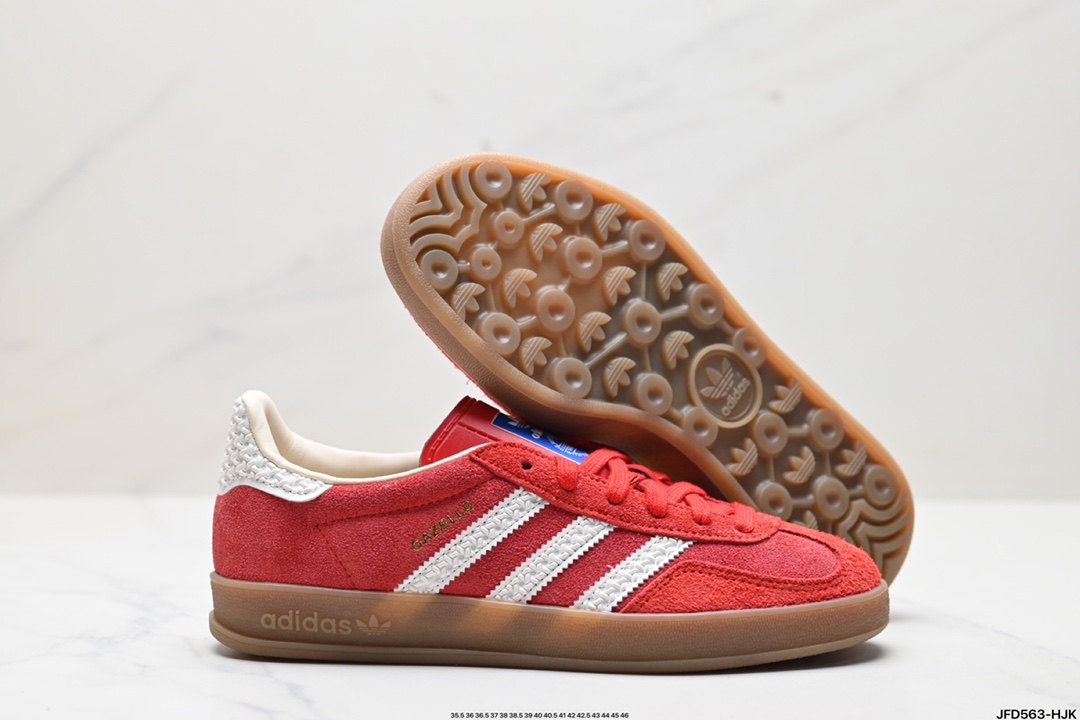 adidas Originals Gazelle INdoor 三叶草休闲防滑耐磨低帮板鞋 IF1808