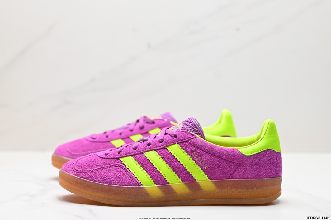 adidas Originals Gazelle INdoor 三叶草休闲防滑耐磨低帮板鞋  IF1807