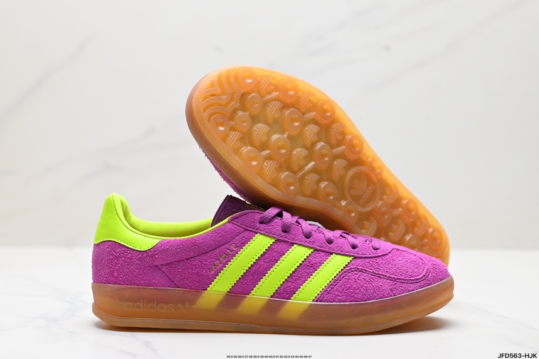 adidas Originals Gazelle INdoor 三叶草休闲防滑耐磨低帮板鞋  IF1807