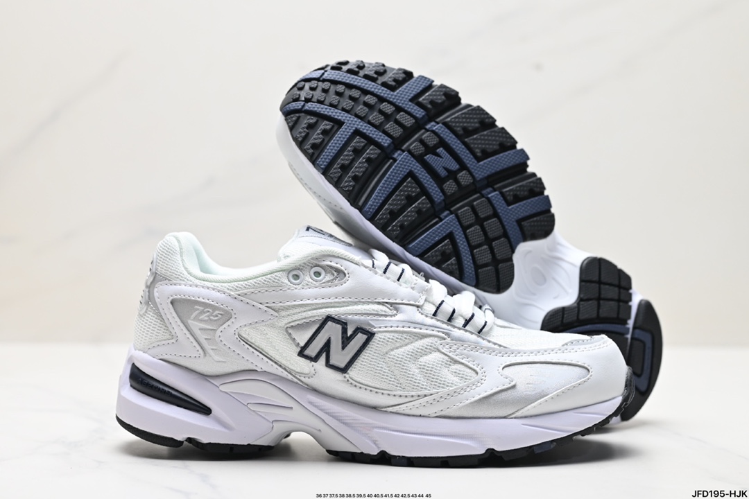 New Balance NB725 复古减震防滑耐磨透气 包裹性轻便 低帮生活休闲跑步鞋  ML725B