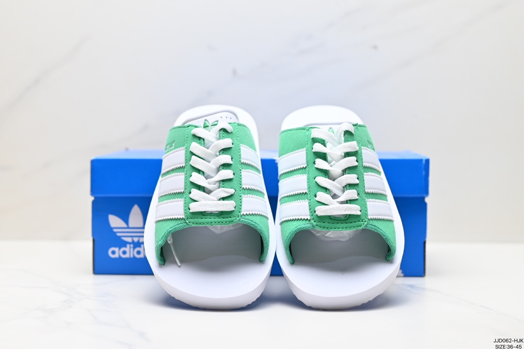 阿迪达斯ADIDAS GAZELLE BEACH休闲沙滩拖鞋女夏季新款adidas阿迪达斯官方三叶草  JQ7426