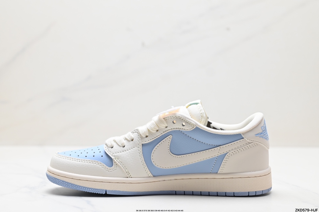 Travis Scott x Fragment Design x Jordan Air Jordan 1 Low OG SP AJ1 乔1 LV联名低帮文化休闲板鞋 BB6588-103