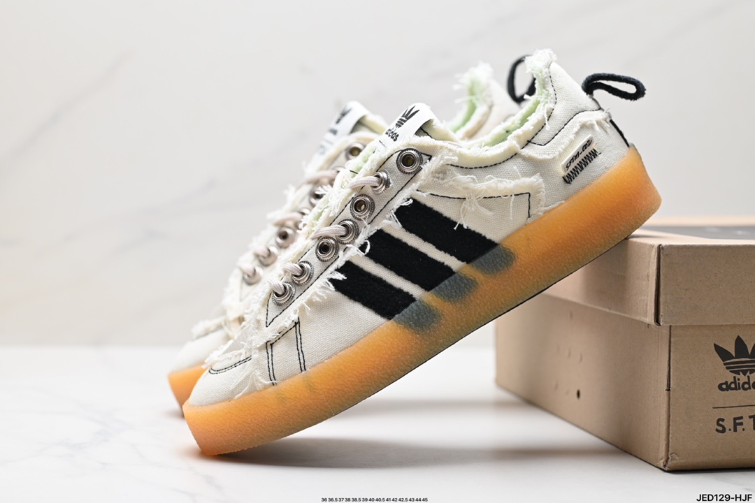 Adidas 阿迪达斯 Campus 80S 三叶草校园休闲板鞋 经典百搭情侣板鞋  ID4729