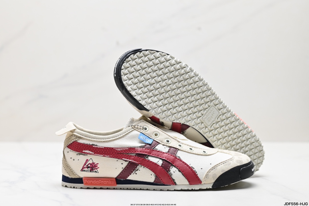 Onitsuka Tiger鬼冢虎 Mexico 66 Slip-on 一脚蹬低帮夏季透气运动休闲鞋  1183A360-205