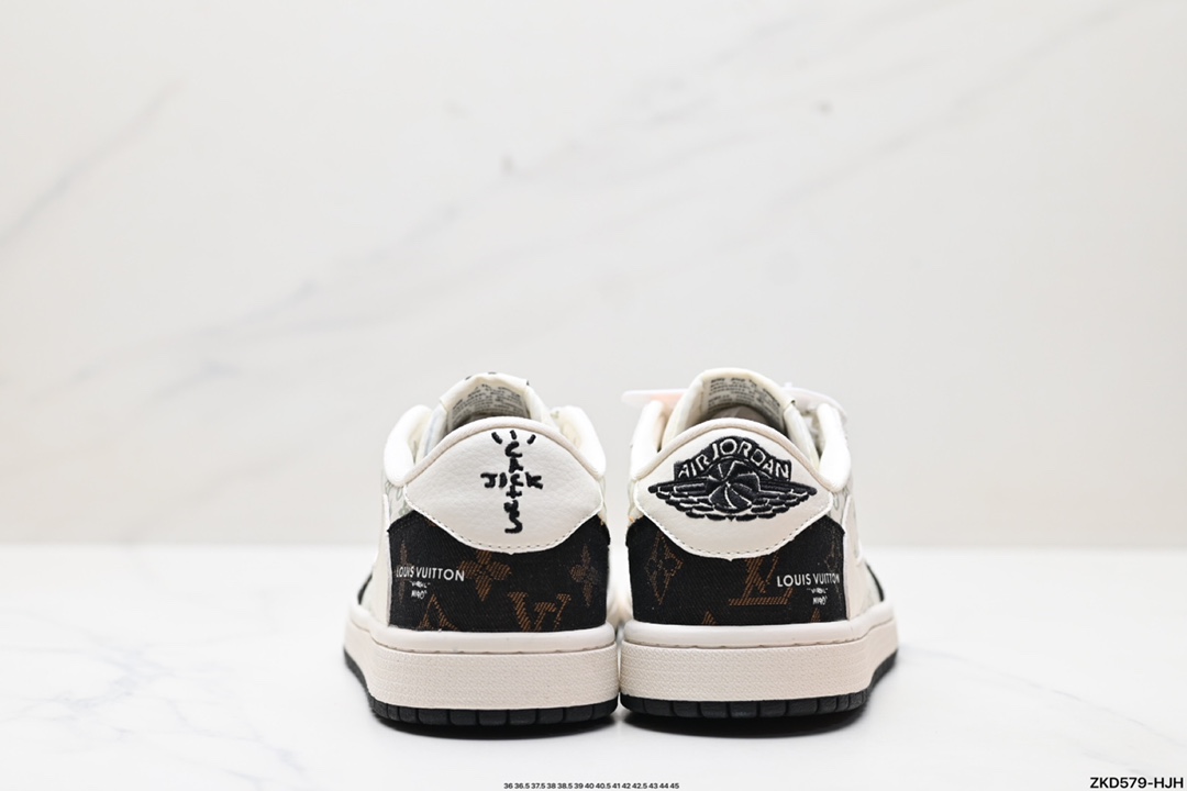 Travis Scott x Fragment Design x Jordan Air Jordan 1 Low OG SP AJ1 乔1 LV联名低帮文化休闲板鞋 SJ2068-103