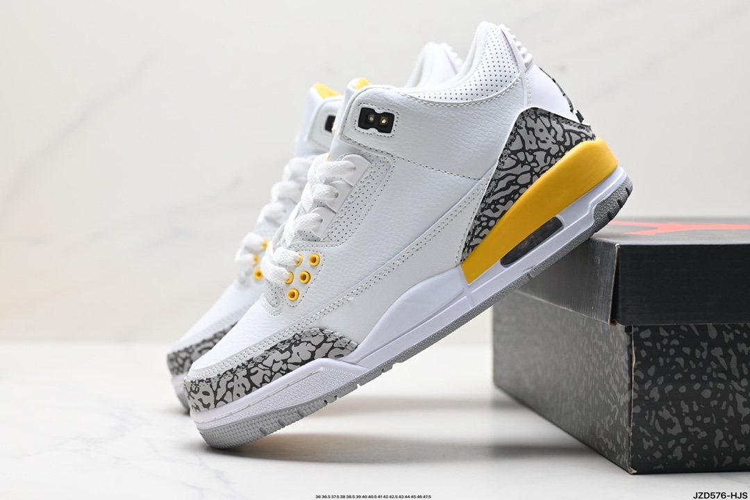 Air Jordan 3 Scarpe Sneaker Air Jordan Arancia Vintage Mid Top