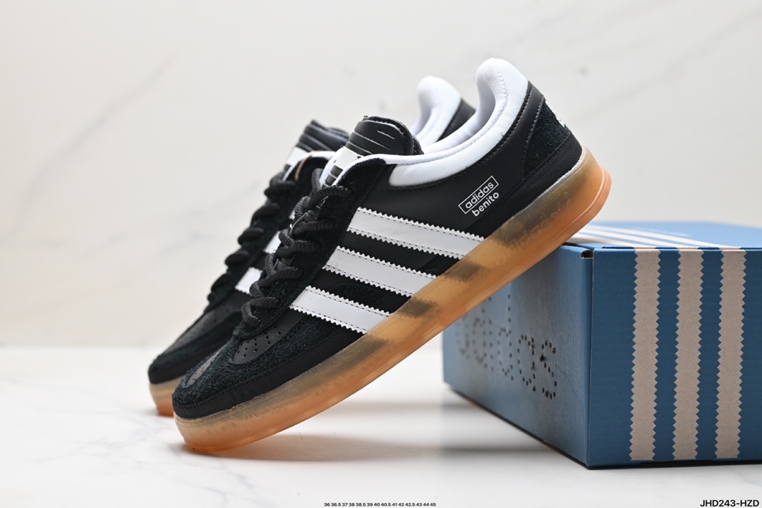 adidas Originals Bad Bunny Gazelle INdoor 三叶草休闲防滑耐磨低帮板鞋 IF9733