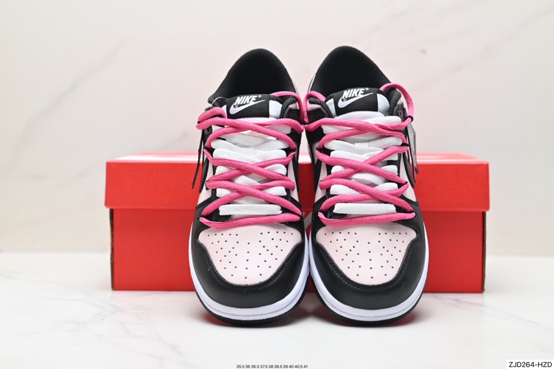 Nike SB Dunk Low 可可摩卡 美式黑粉解构抽绳鞋带 CW3590-100